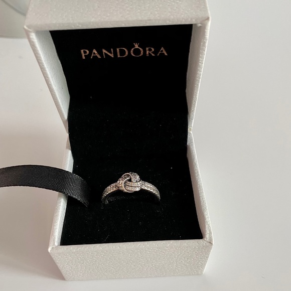 Pandora Jewelry - Pandora ring silver and white stones